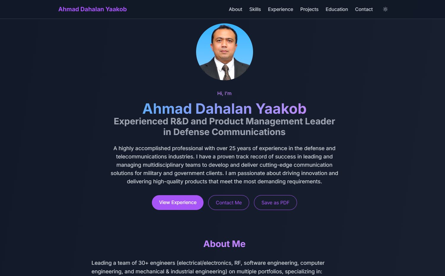 Personal Portfolio Website